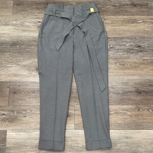White House Black Market Black and Gray Patterned Trousers